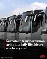 Bus strike in karnataka